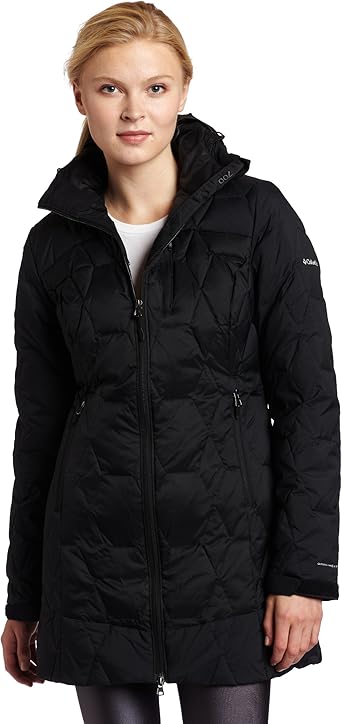 columbia hexbreaker long down jacket