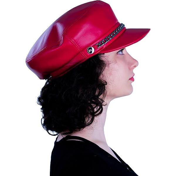 Chapeau Newsboy Femme Cuir PU Vintage - Casquette Paperboy Avec Visière D'Hiver, Style Classique Et Chaud