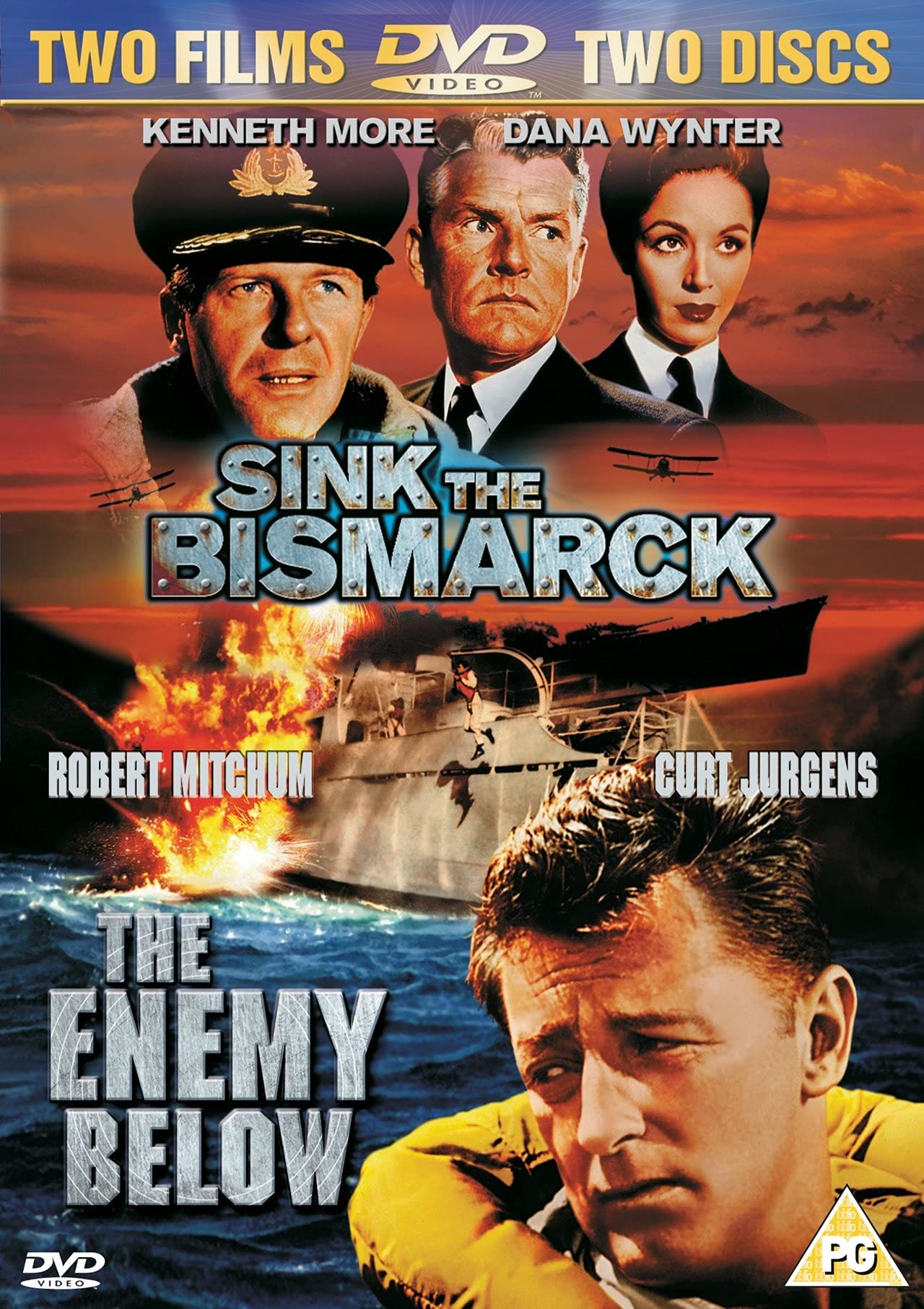 Sink the Bismarck / The Enemy Below (2-Disc Double Pack) [DVD] (1960/1957)