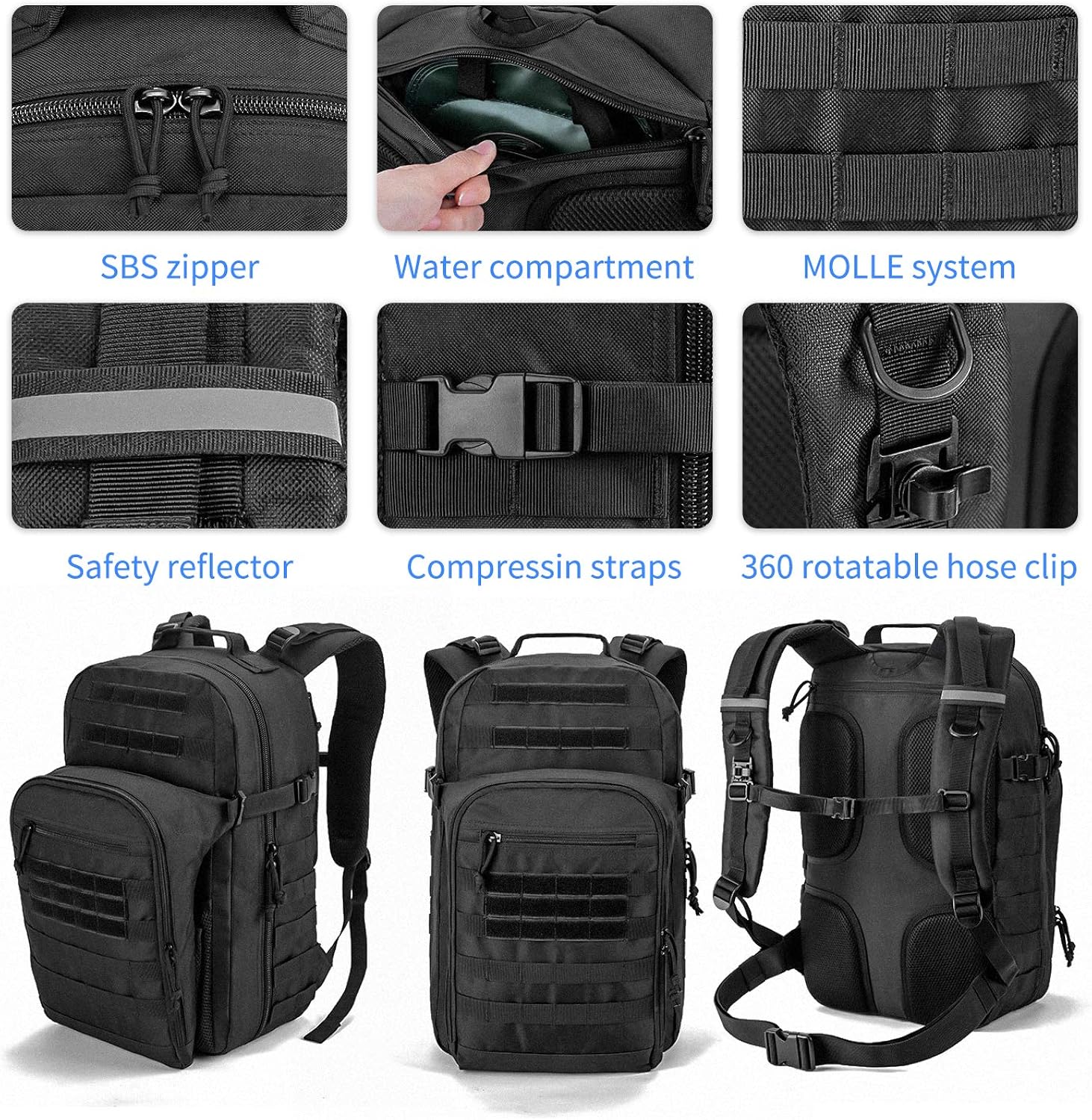 backpack with molle inside