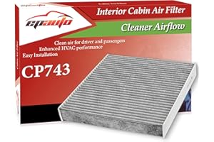 EPAuto CP743 (CF10743) Cabin Air Filter, Replacement for Infiniti Q50, G37, FX35, Nissan GT-R, Armada, Chrysler Town & Countr