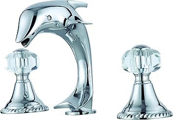 Chrome Clour 3 Pcs 8 Inch Widespread Bathroom Lavatory Sink