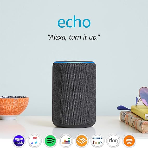 Amazon Echo (3rd generation) Smart speaker with Alexa, Charcoal