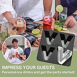 DRINKSPLINKS Silicone Ice Cube Mold Tray - Custom