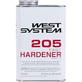 West System 205-B Fast Epoxy Hardener, 27.5 oz | Fast Cure, Cooler Climates | Cure fast and get back to work even in cooler conditions with this reliable, fast-curing epoxy hardener.