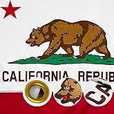 California Republic State Flag Double Sided 3x5 Outdoor Heavy Duty 3 Ply Cali Bear Flags with Durable Canvas Header and 2 Brass Grommets Vivid Colors CA Flags