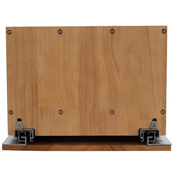 DINDON PULL OUT CABINET ORGANIZER FOR PANS, COOKIE SHEET, BAKEWARE, CUTTING BOARD, SLIDE OUT KITCHEN CABINET STORAGE ORGANIZER RACK, 10.5”W X 21″D X 7.5″H, WOOD