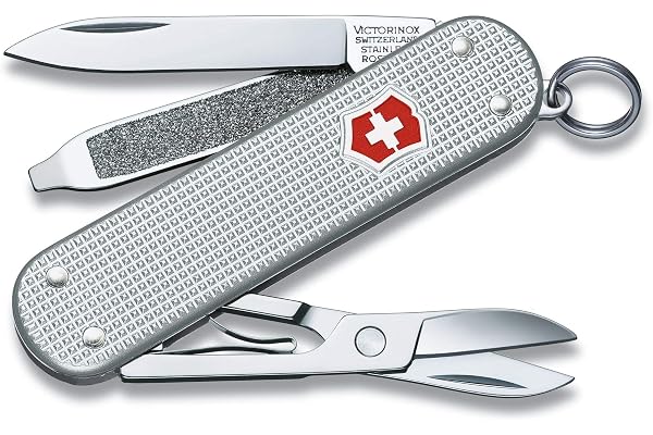 Victorinox Swiss Army Classic SD Pocket Knife, Silver Alox