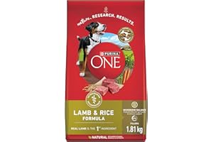 Purina ONE Dry Dog Food, Lamb & Rice - 1.81 kg Bag
