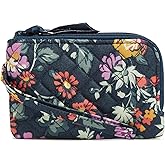 Vera Bradley Women's Cotton Double Zip ID Case Wallet With RFID Protection