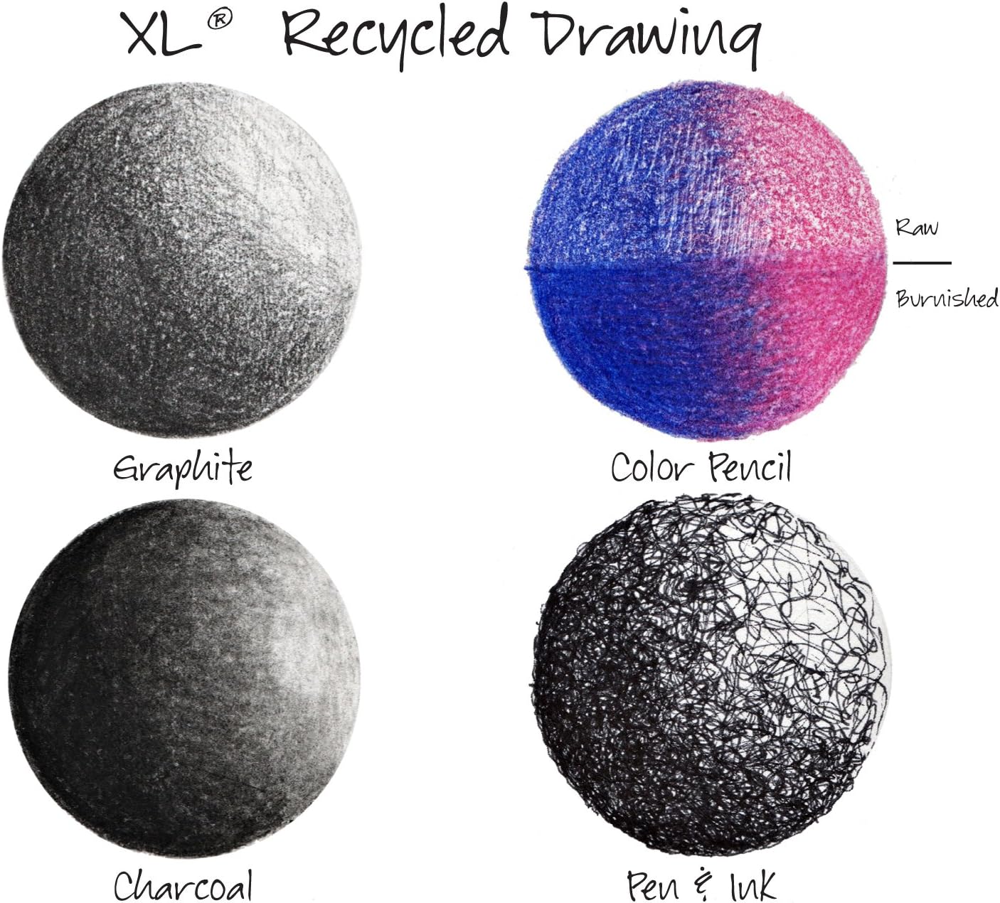 Canson XL Series Recycled Drawing Paper Pad, Top Wire Bound, 70 Pound, 11 x 14 Inch, 60 Sheets: Arts, Crafts & Sewing