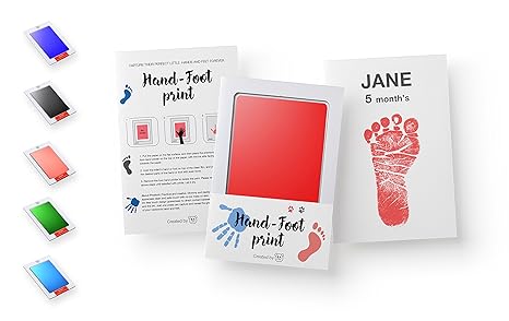 Handabdruck und Fußabdruck für Kinder | Abdruck-Set für besondere Erinnerungen | Perfekte, hautfreundliche Geschenkidee für B
