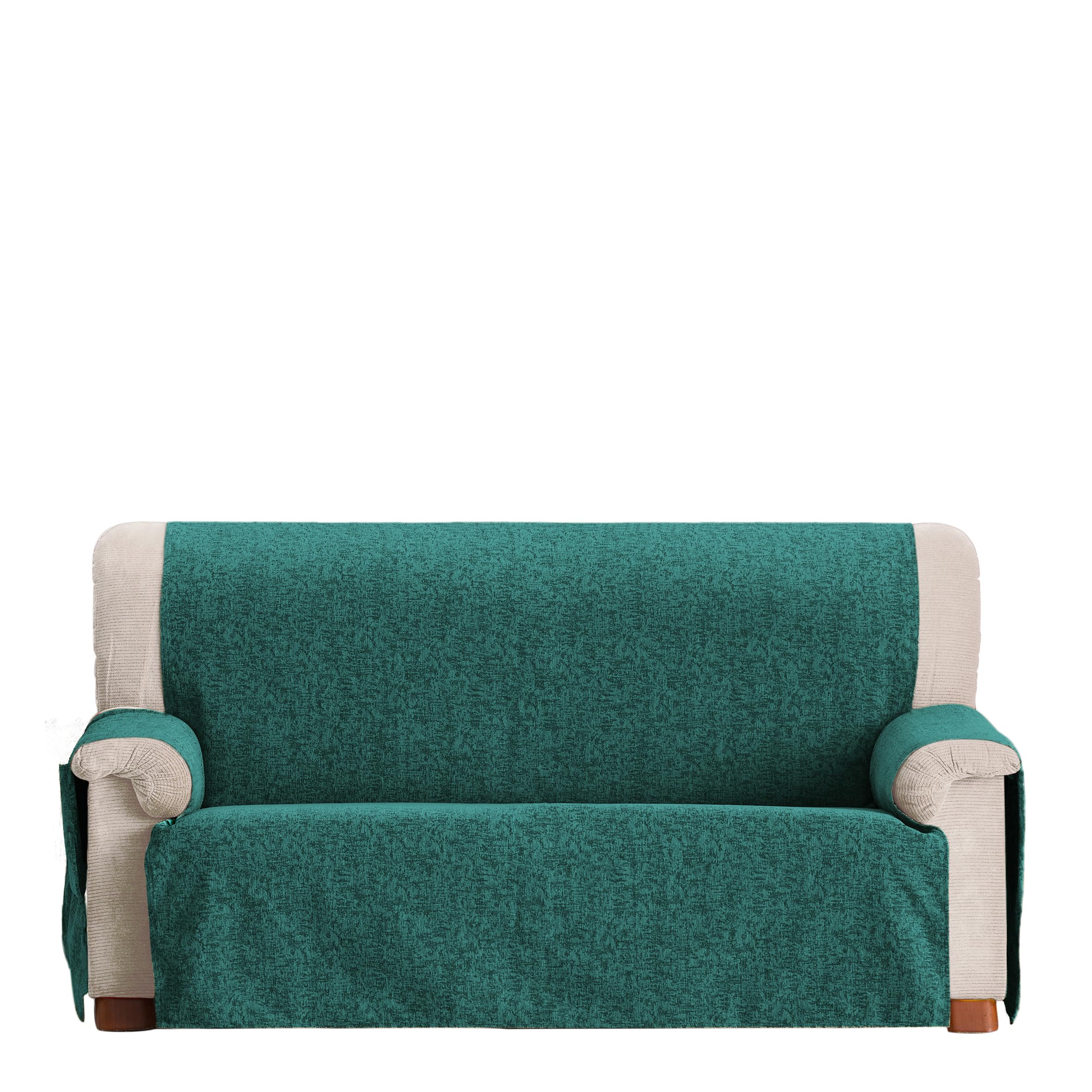 Eysa Dream Non-Elastic 3Seat Sofa Cover, Turquoise