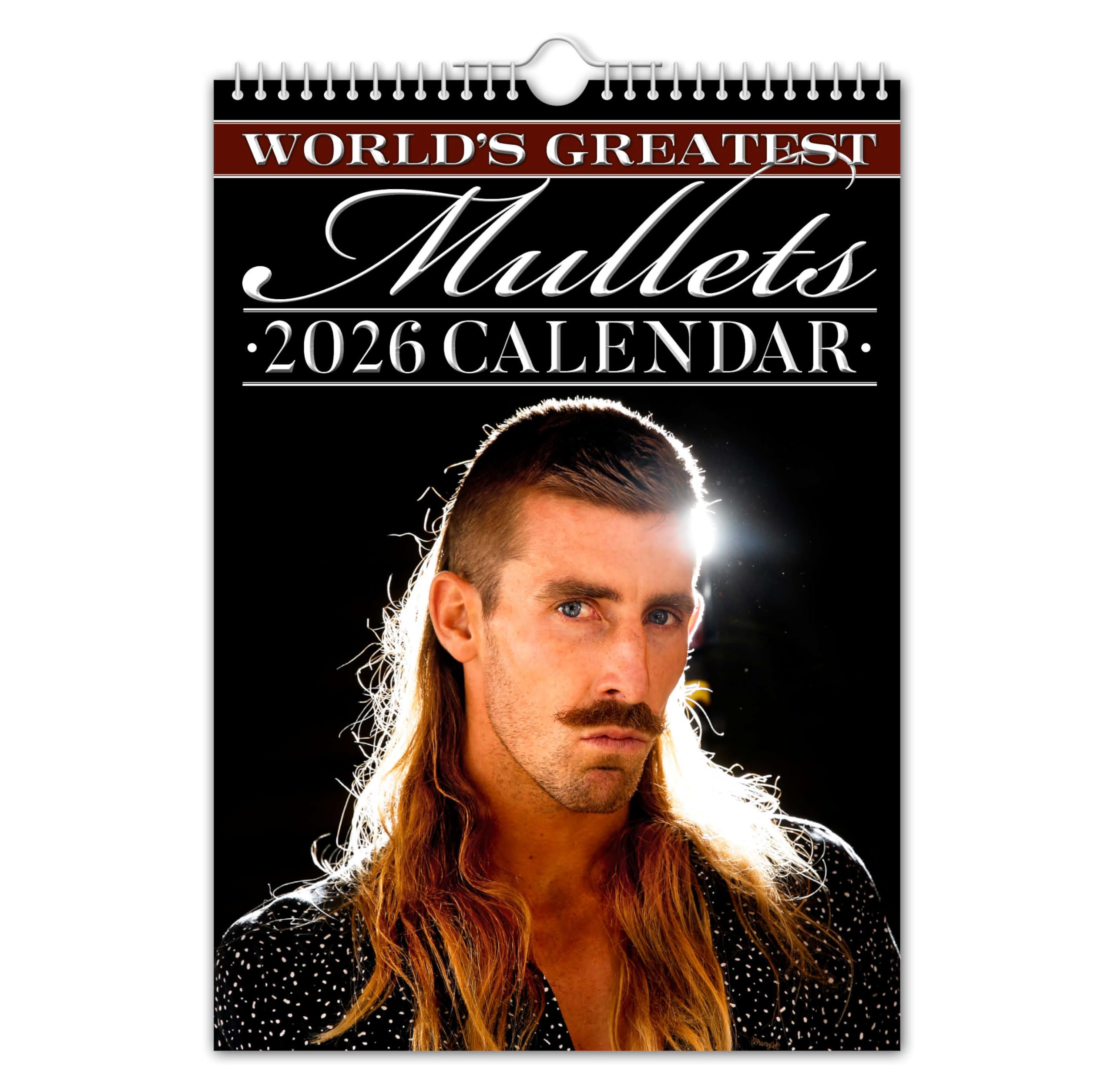 The Calendar King // World’s Greatest Mullets - 2026 Wall Calendar (Full Colour, A4 Size)