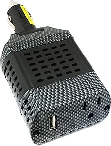 Power Bright DX100-12 Direct Plug In Power Inverter 100 Watt 12 Volt DC To 110 Volt AC with USB Charging Port