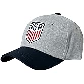Icon Sports U.S. Soccer Cap, USA Adjustable Cap Gray