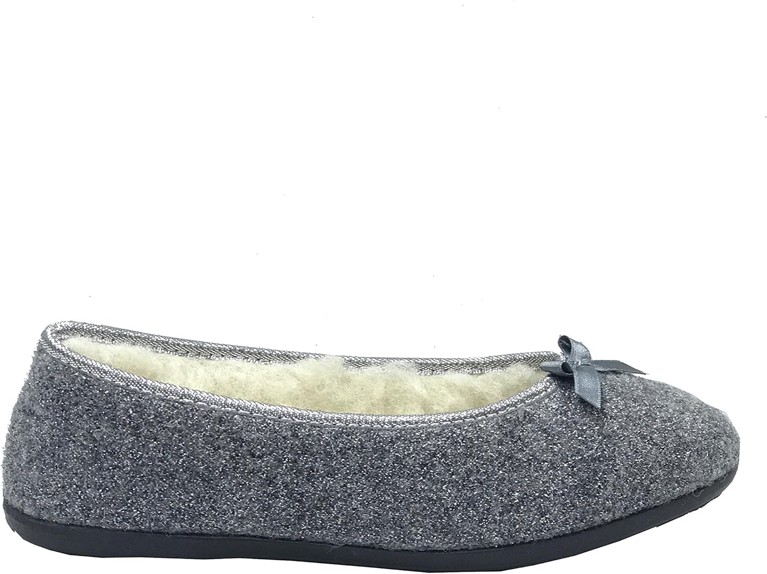 silver glitter slippers