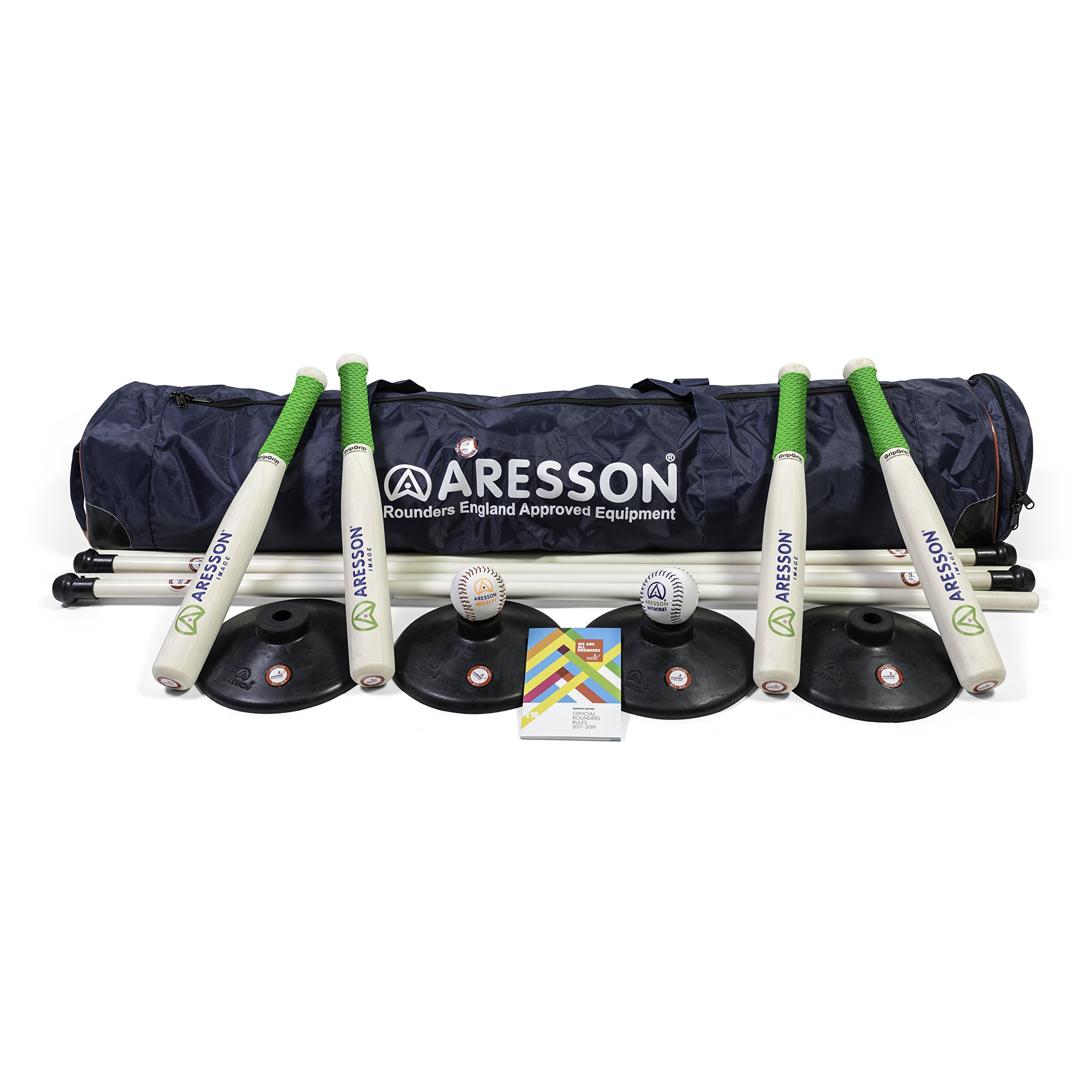 Aresson Team Builder Rounders Set - Blue/Black/Green, Adult, ASR940