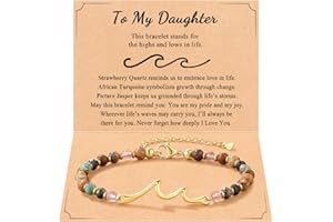 Tarsus Wave Bracelet, The Waves of Life We've been Through, Stocking Stuffers for Women, Unique Gifts for Birthday Christmas, Meaningful Gifts for Friends Sister Daughter Niece...
