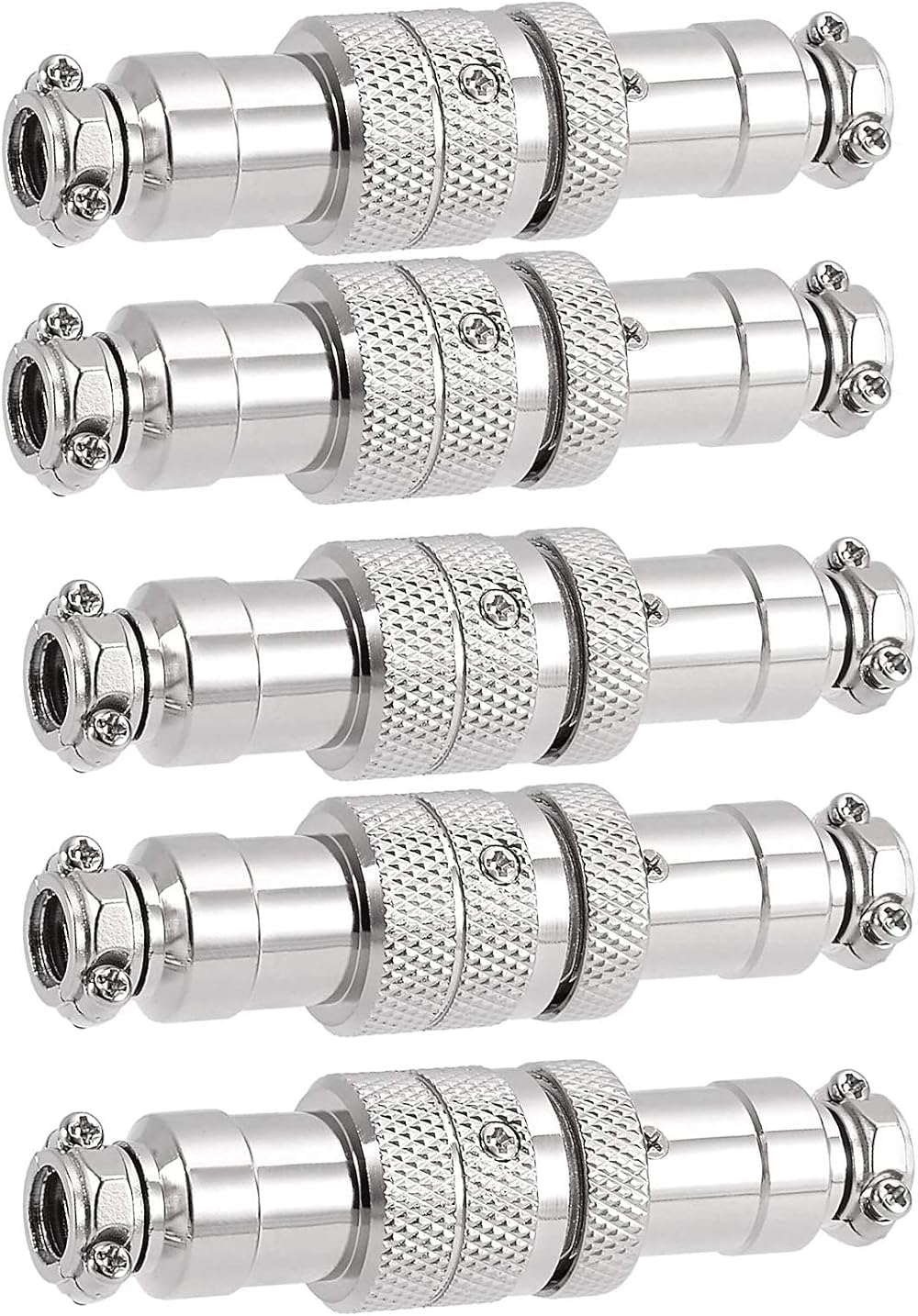 winwill 5Pcs GX16 16mm Aviation Connector Plug Docking Female Male Circular