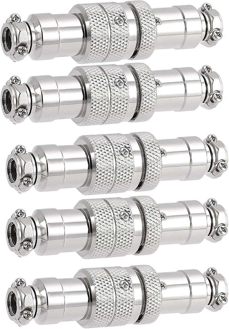 winwill 5Pcs GX16 16mm Aviation Connector Plug Docking Female Male Circular