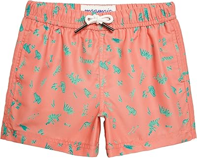 MaaMgic Kleine Jungen Badeshorts Schnelltrocknend Boardshorts mit Mesh-Futter Taschen und Verstellbarem Tunnelzug MEHRWEG