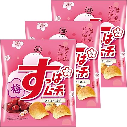 Amazon 湖池屋 すっぱムーチョチップスさっぱり梅味 55g 3袋 スナック菓子 通販