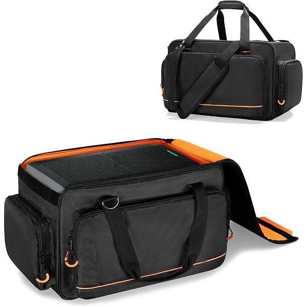 Sac De Transport à Roulettes Pour Enceinte Audio – Nylon, Poignée Rétractable, Multi-poches – Protection Et Mobilité (31 X 27,5 X 45 Cm)