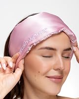 Brushworks Pink Satin Sleep Mask - Plush Blackout Eye Cover for Comfortable view 6