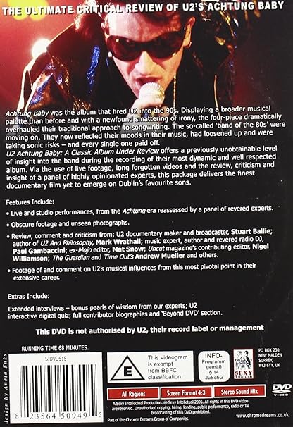 Amazon Com U2 Achtung Baby A Classic Album Under Review U2 Movies Tv