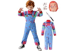 HANERREAL Chucky Costume for Kids Halloween Child's Ghost Costume Toddler Cospaly Outfit