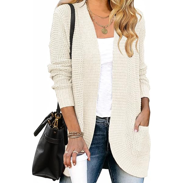 Cardigan Femme Style&Co. à Franges Ouvert - Manches Longues - Couleur Sugar Plum - Taille L