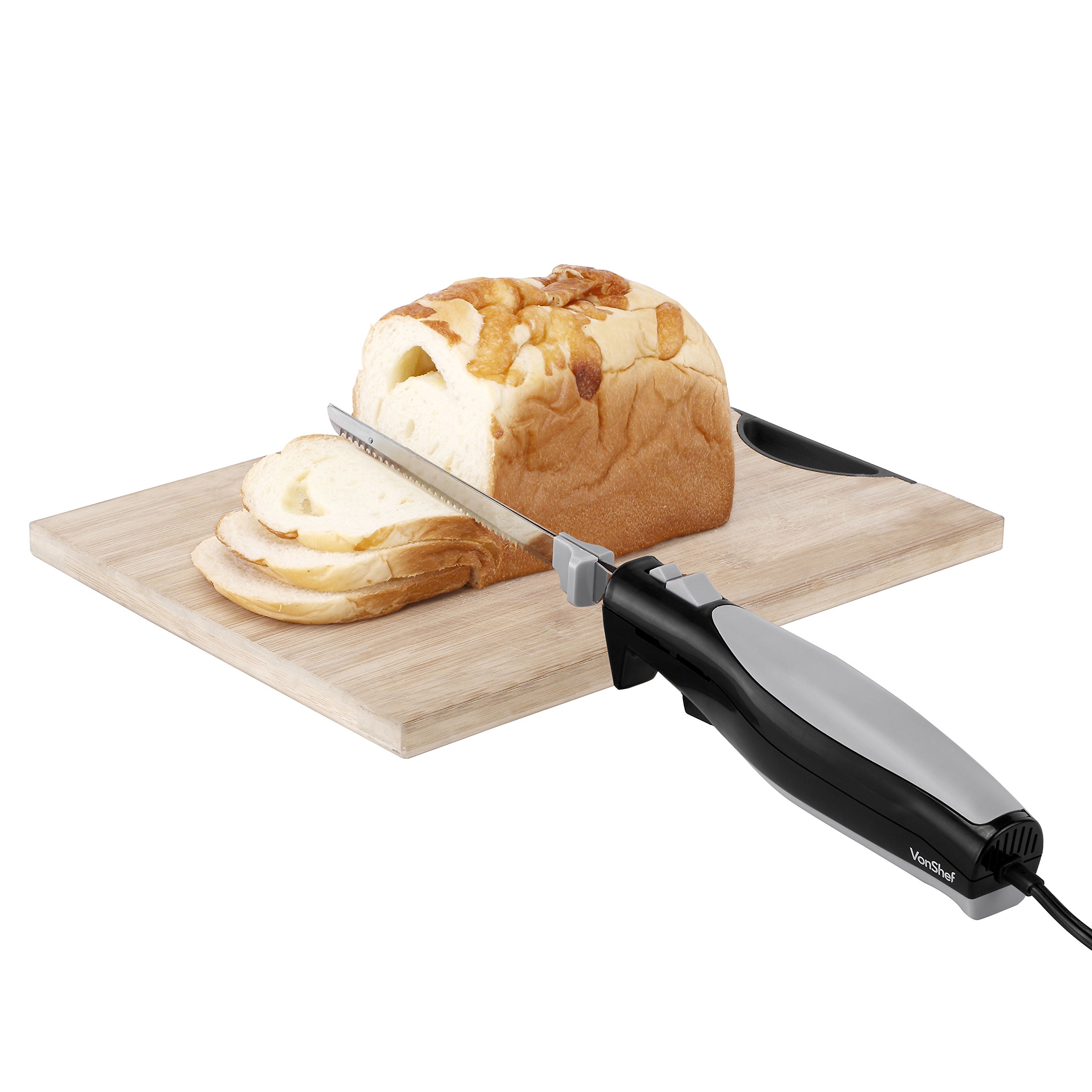 VonShef 110W Electric Carving Knife with two 7 Inch Blades Black Buy