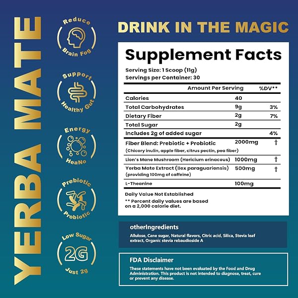 YERBA MATE PEACH MANGO TEA – SUPER CALM YERBA MATE – LOW SUGAR CONTENT, CLEAN ENERGY WITH NO CRASH – STAY REFRESHED AND FOCUSED THROUGHOUT THE DAY – IDEAL FOR HEALTH ENTHUSIASTS – 30 SERVINGS