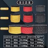 HIKEMAN 50M Reflective Nylon Tent Guy Rope 3mm with 10 Aluminum Tensioners view 6
