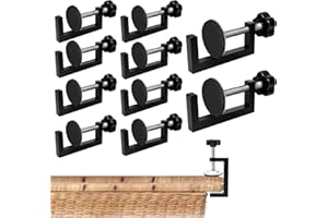 HZCGJMY 10 Pcs Adjustable Patio Furniture Clips Outdoor Furniture Clips for Wicker Sectional Black Sofa Rattan Furniture Clamps Couch Connectors for Keeping Furniture Together