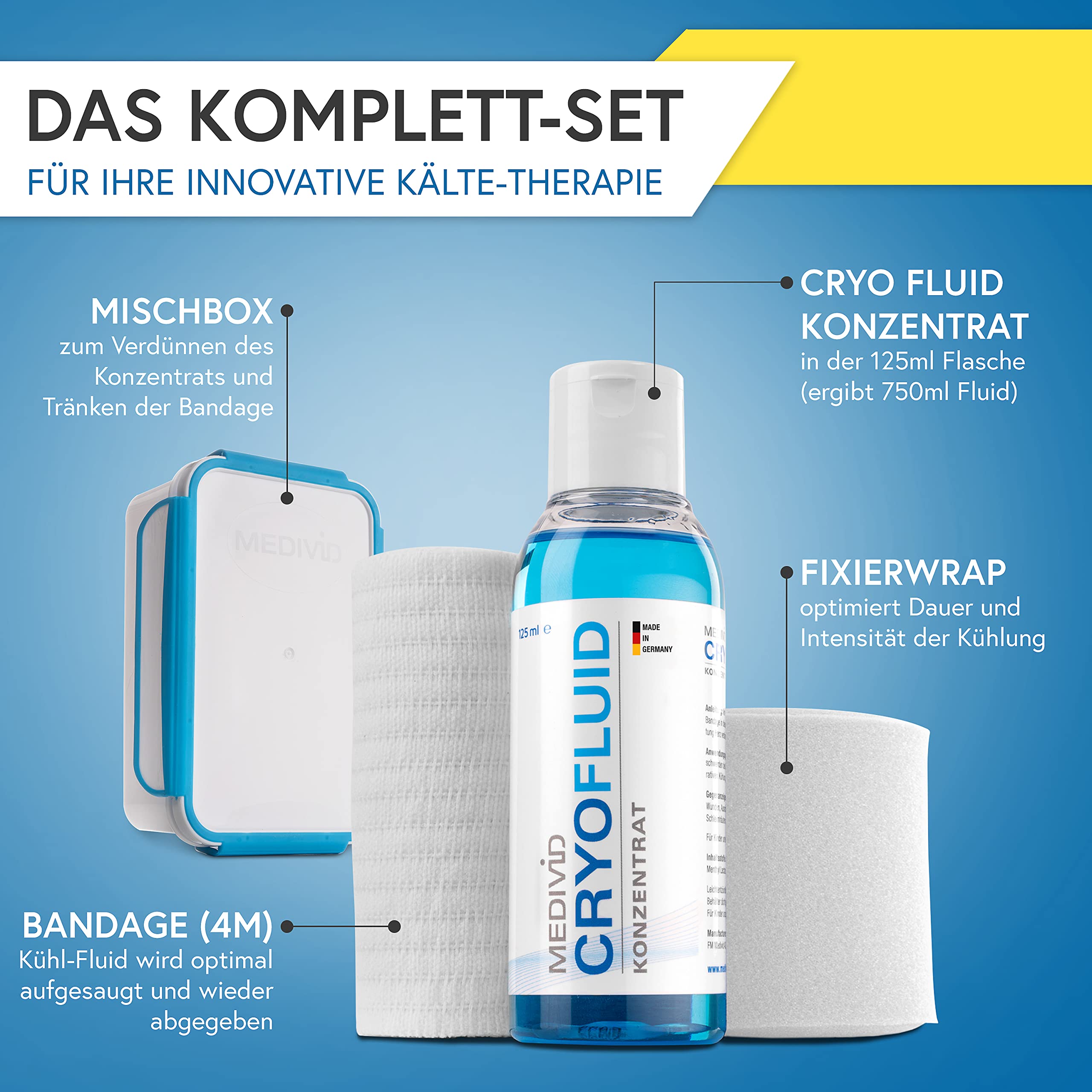 Mua MEDIVID CRYO Therapy Set - Cooling Bandages for Knees, Achilles ...