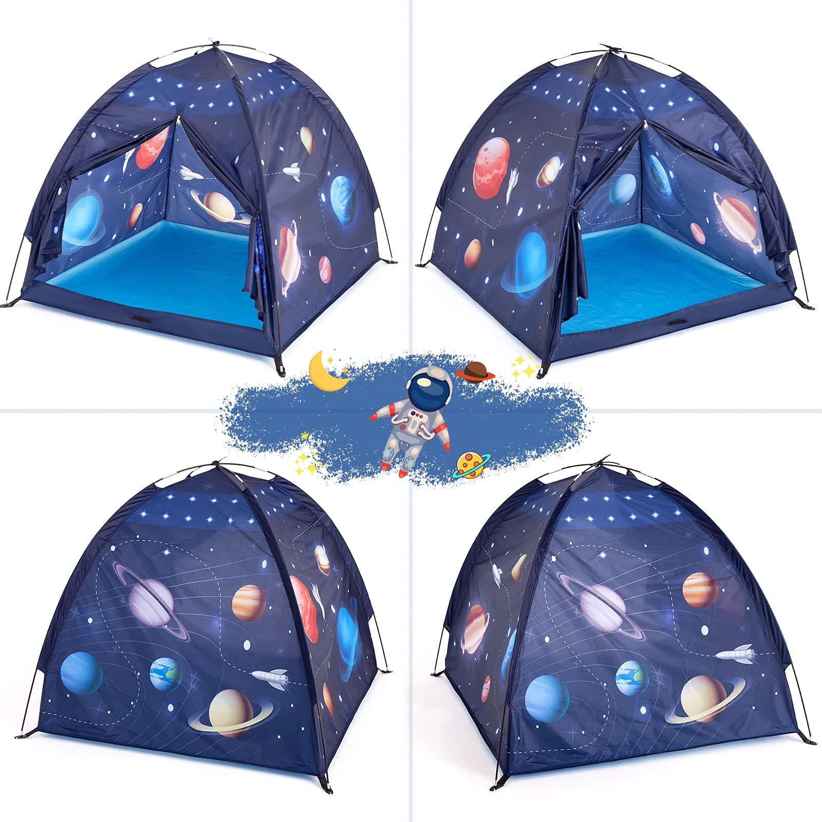 Gentle Monster Gentle Monster Space Play Tent for Kids, Indoor Universe & World Playhouse for Boys, Imaginative Gift for Toddlers & Children 3 4 Years Old, Up - 47 x 47 x 43 Inch