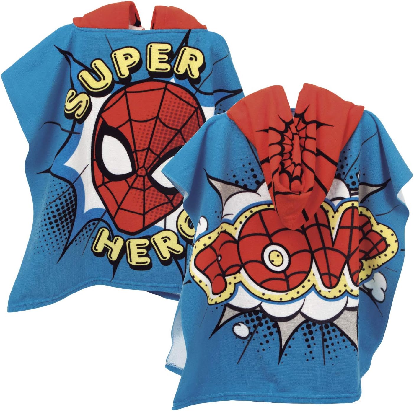 spiderman hooded bath towel