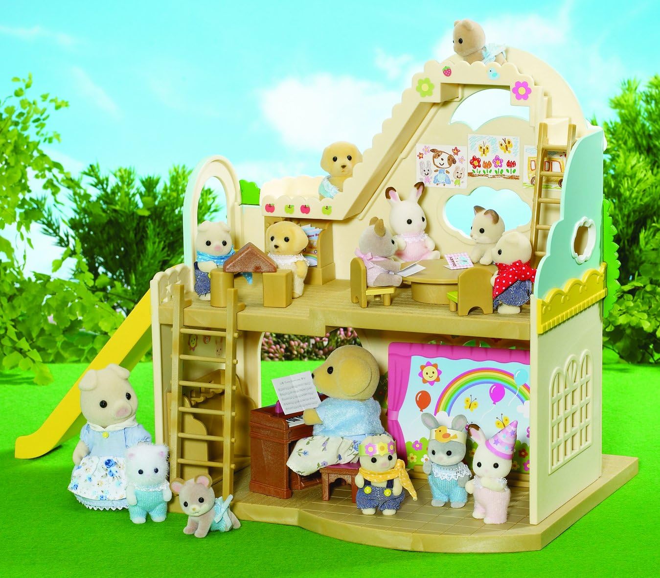 Сильвания фэмили большой дом. Сильвания фэмили набор детский сад. Sylvanian families town. Sylvanian families baby amusement park. Sylvanian families садик.