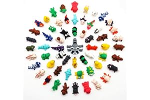 40 PCS 3D Printed Mini Animals Party Gift, Small 3D Printed Animal Figurines