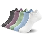 SERISIMPLE Women Ultra Thin Socks Viscose Bamboo Low Cut No Show Ventilating Ankle Anti Odor Arch Support Mesh Socks 5 Pairs