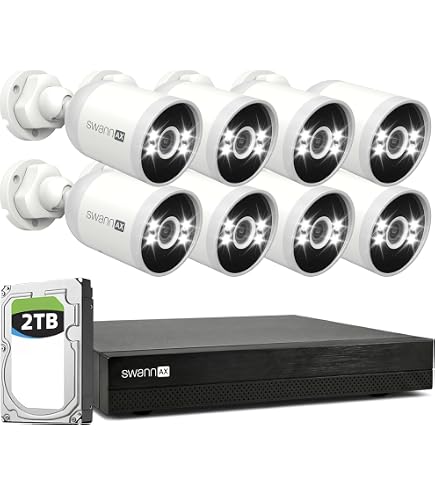Amazon.com: Swann AdvancedX Wired 3K/5MP Security Cameras System