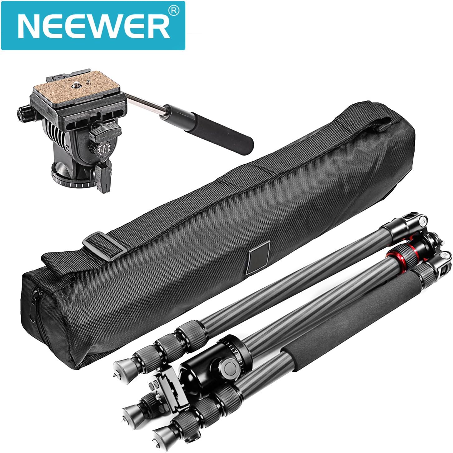 Neewer Carbon Fiber 168 centimeters Tripod Monopod with 360 Degree Ball