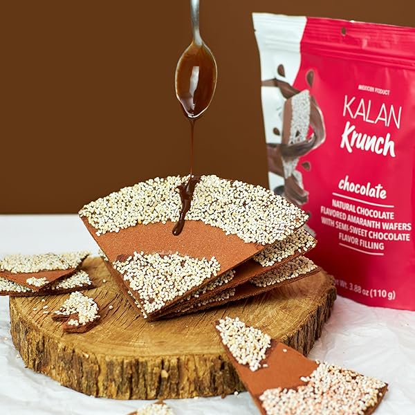 KALAN MNA KRUNCH CHOCOLATE NATURAL FLAVORED AMARANTH WAFERS, PACK OF 1, 3.88 OZ