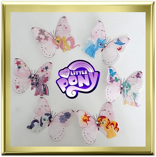 My Little Pony 3d Butterfly Stickers Trixie Rarity