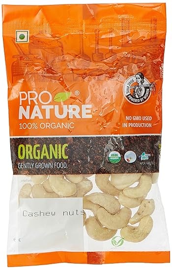 Pro Nature 100% Organic Cashew Nuts, 100g