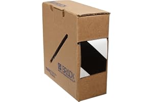 Brady ToughStripe Nonabrasive Diagonal Stripes Floor Marking Tape, 100' Length, 2" Width, Black on White (Pack of 1 Roll)