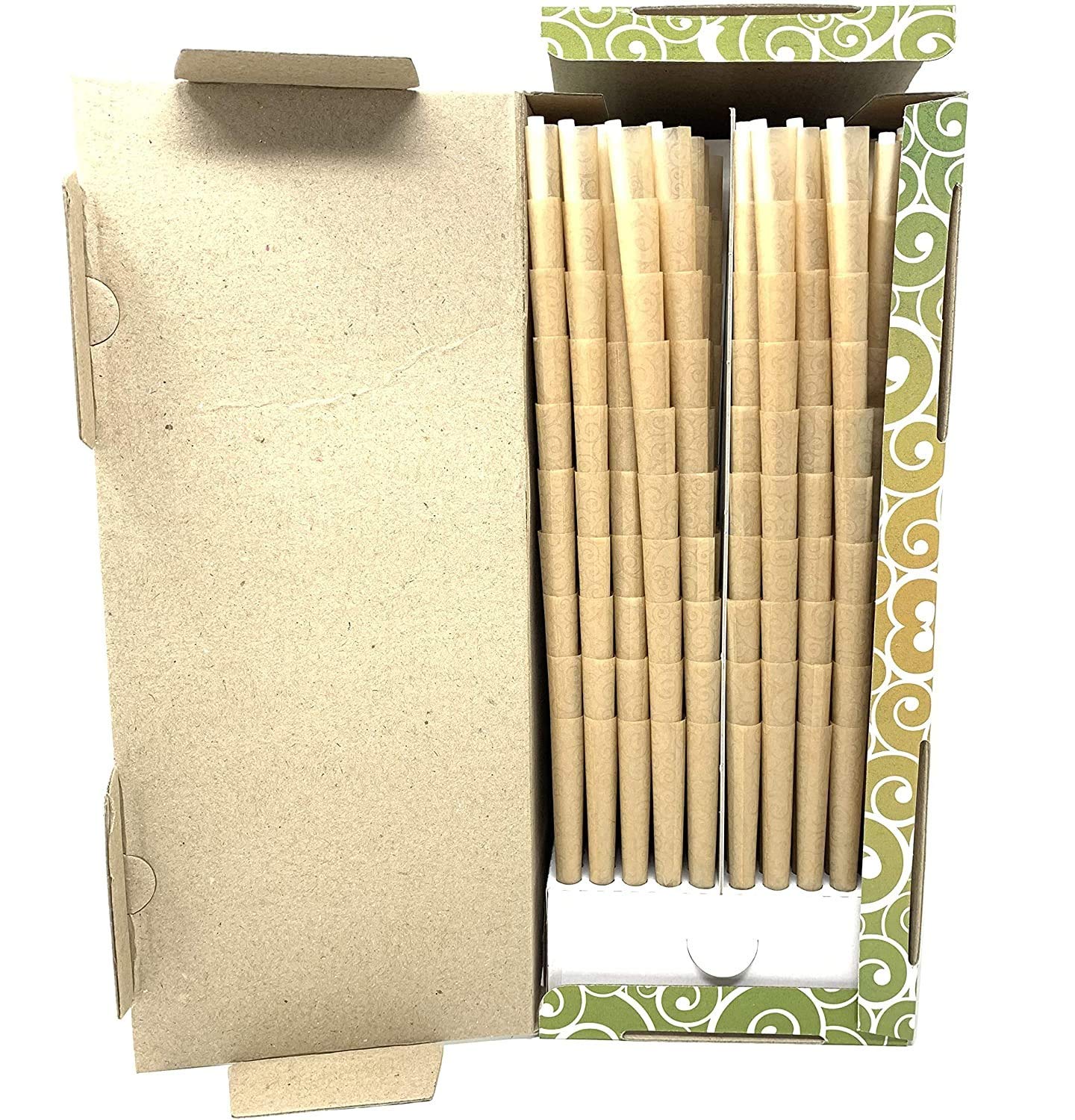 Greengo Unbleached Pre-Rolled Cones Filter Tubes - King Size 1000pcs.