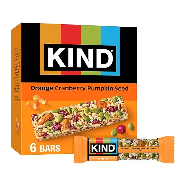 KIND SEEDS FRUIT & NUTS SNACK BAR, ORANGE...